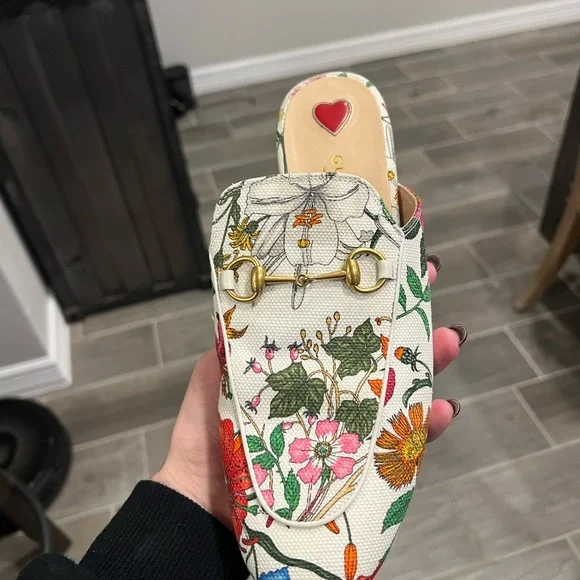 Gucci prince town supreme flora women’s shoes - Picture 4 of 5